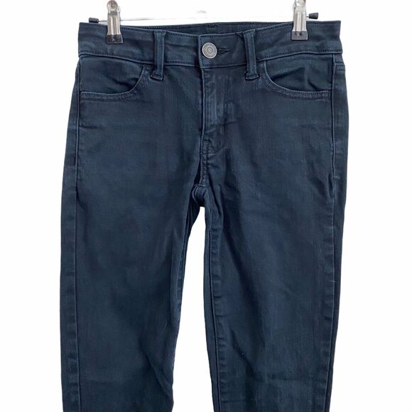 American Eagle 0 Jeggings Jeans Skinny Next Level Stretch Black Basic - Picture 3 of 12